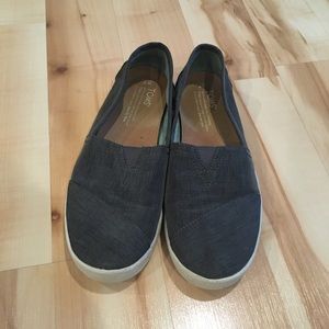 Toms Gray Avalon Slip-Ons
